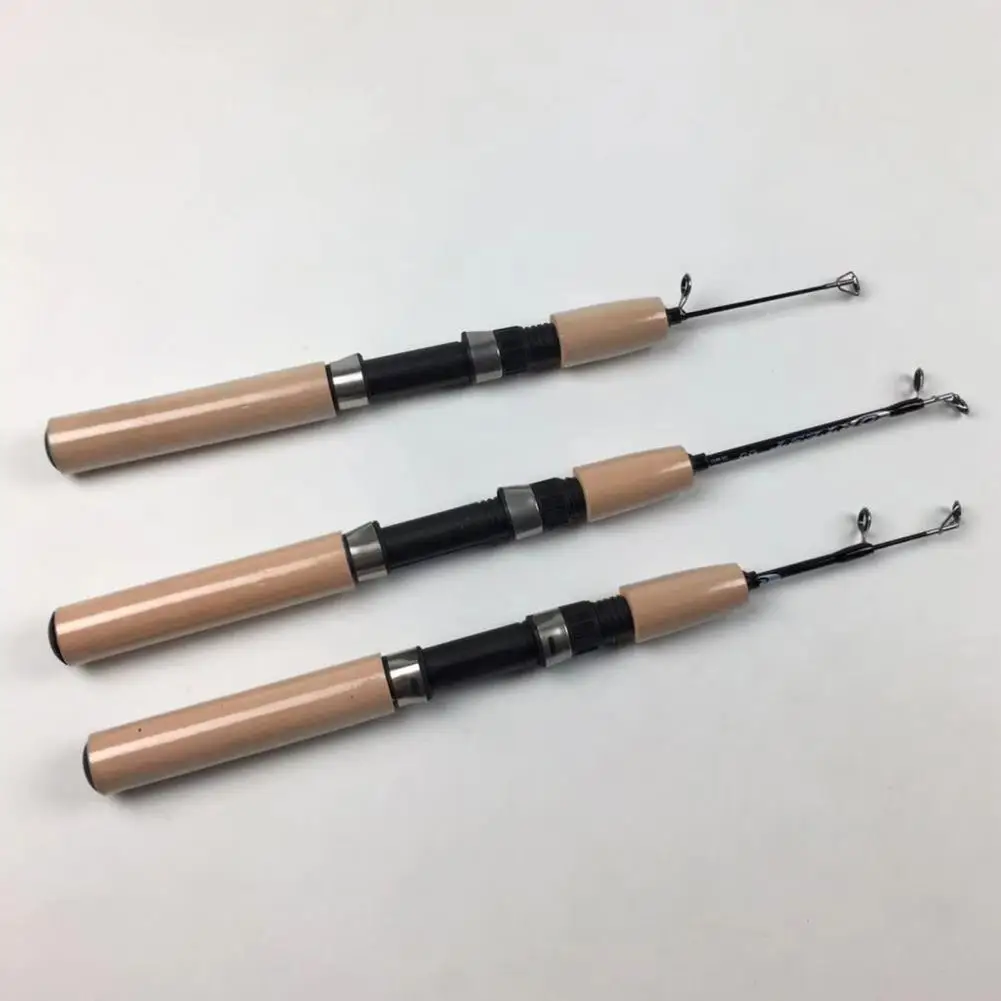 Freshwater Fishing Rod Ergonomic Fishing Rod Telescopic Ice Fishing Rod with Sponge Foam Handle for Trout Walleye Perch