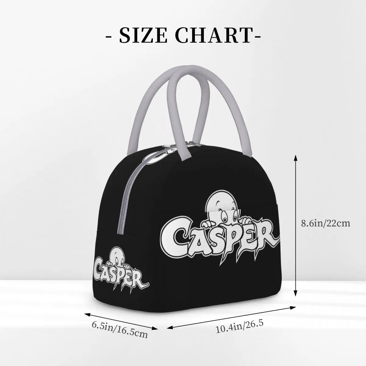 The Friendly Ghost Casper Accessories Insulated Lunch Tote Bag For Outdoor Food Box Portable Cooler Thermal Lunch Boxes