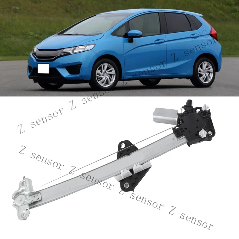 RRR+ Left Rear Window Lifter Regulator With Motor 72750-TF0-003 Fits For JAZZ 201 SET