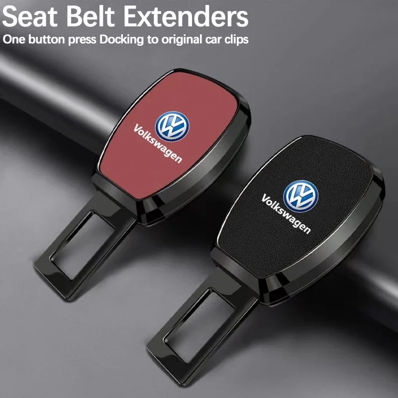 Car Seat Belt Clip Extender Safety Seatbelt Extension Plug For Volkswagen Accessories VW GTI Golf Amarok Phaeton ID3 Tiguan TROC