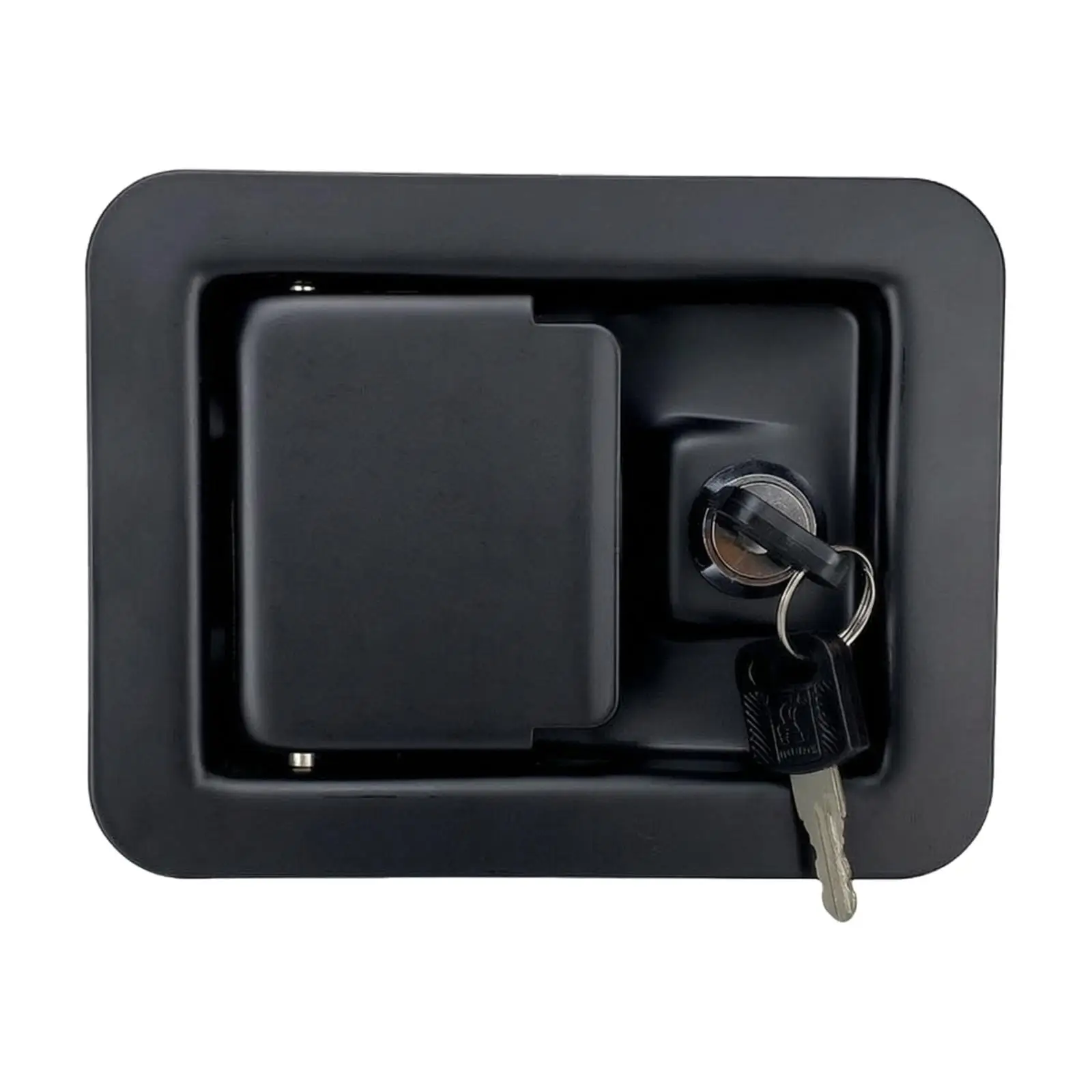 Cabinet Lock Hardware Set with Two Keys and Rubber Gasket for Vehicle Cabinet RV Storage Door Access Panel