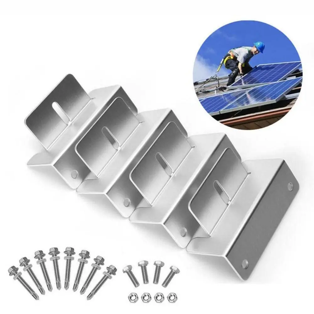 Car Accessories Aluminum Alloy Solar Panel Stand RV Roof Motorhome Photovoltaic Bracket Yacht Z Type Support