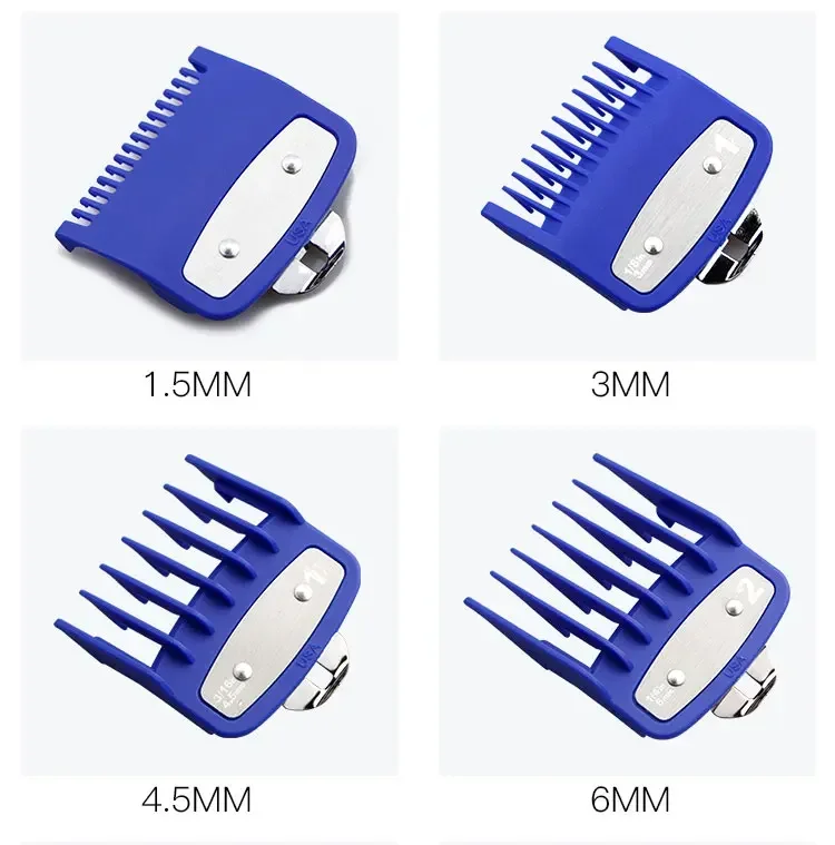 8/10 Stück Haarschneidemaschine Limit Guide Kamm für Wahl und Kemei Trimmer Universal Barber Guide Kamm Haarschnitt Werkzeug Clipper Limit Kämme – Detail 31