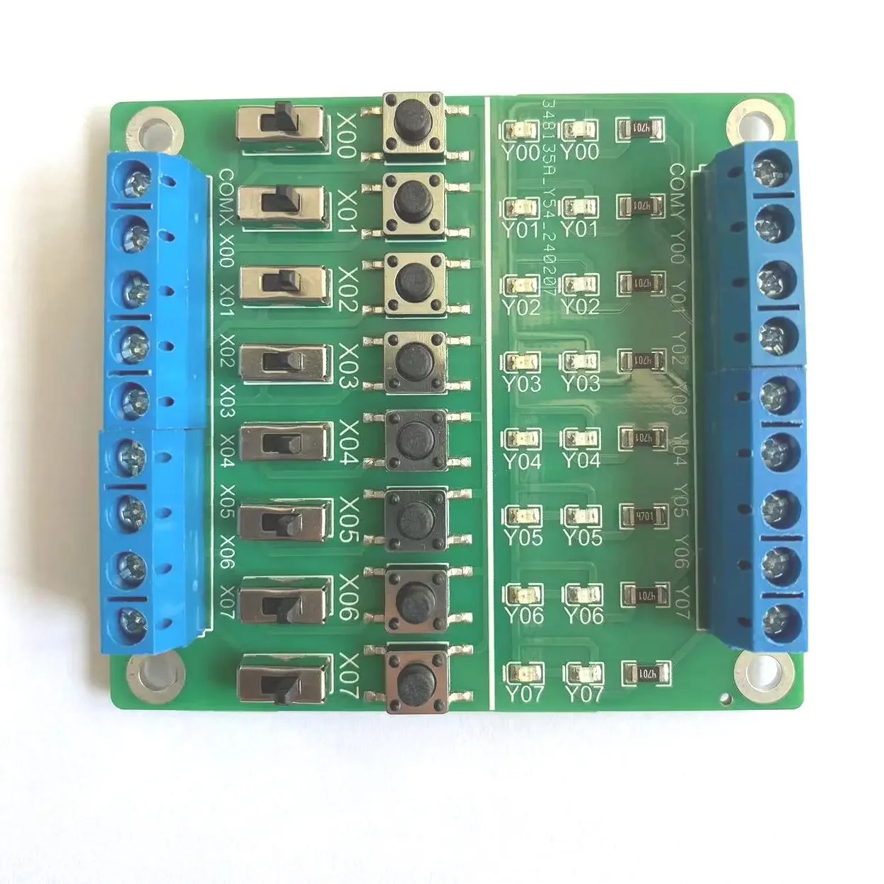 8 طرق لوحة تصحيح PLC/محاكاة/اختبار/إدخال/لوحة إخراج PLC/إشارة التبديل/وحدة تعلم متحكم صغير
