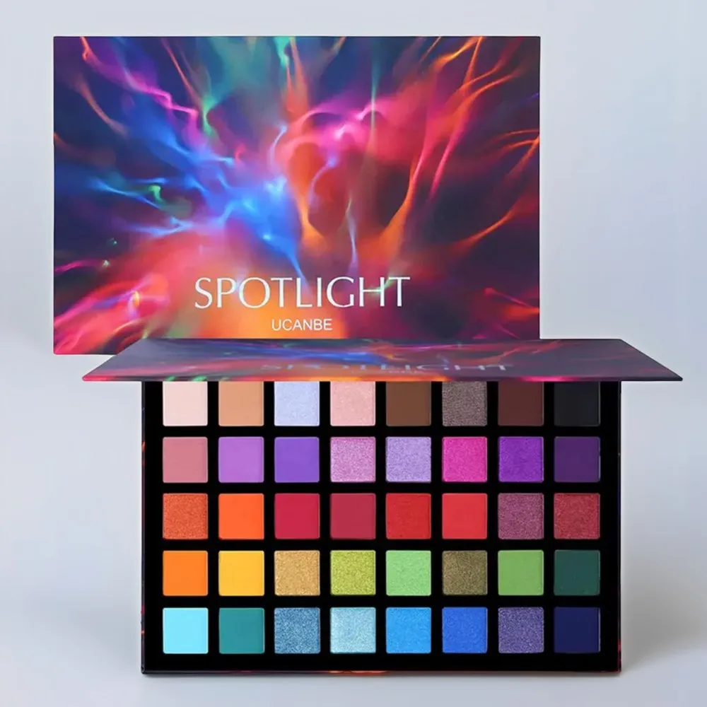 

UCANBE Spotlight Eyeshadow Palette - 40 Vibrant Matte & Shimmer Shades for Bold Glamorous Look, Perfect for All Occasions | Vers