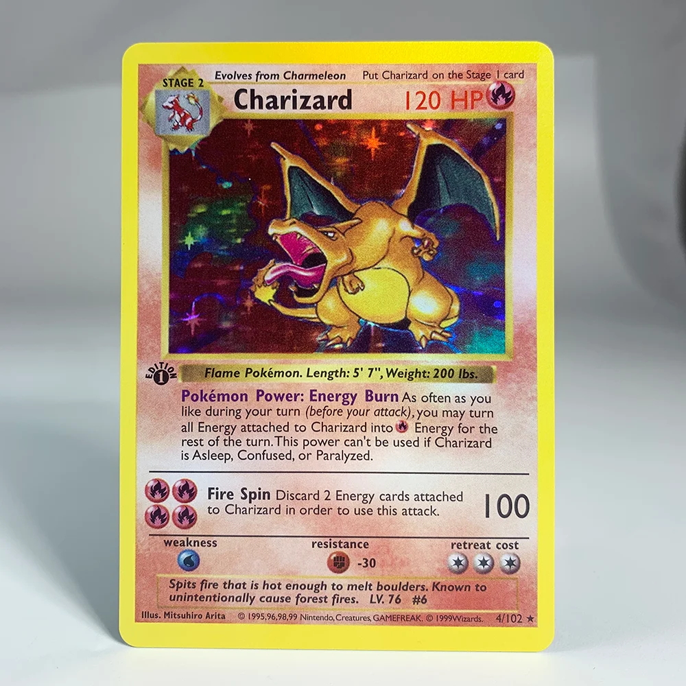 Gioco olografico Trading Collection Carte proxy PTCG CharizardEX LguiaV Latios Singl PKM Foil Card MCharizard EX(GX) Giocattoli Regali