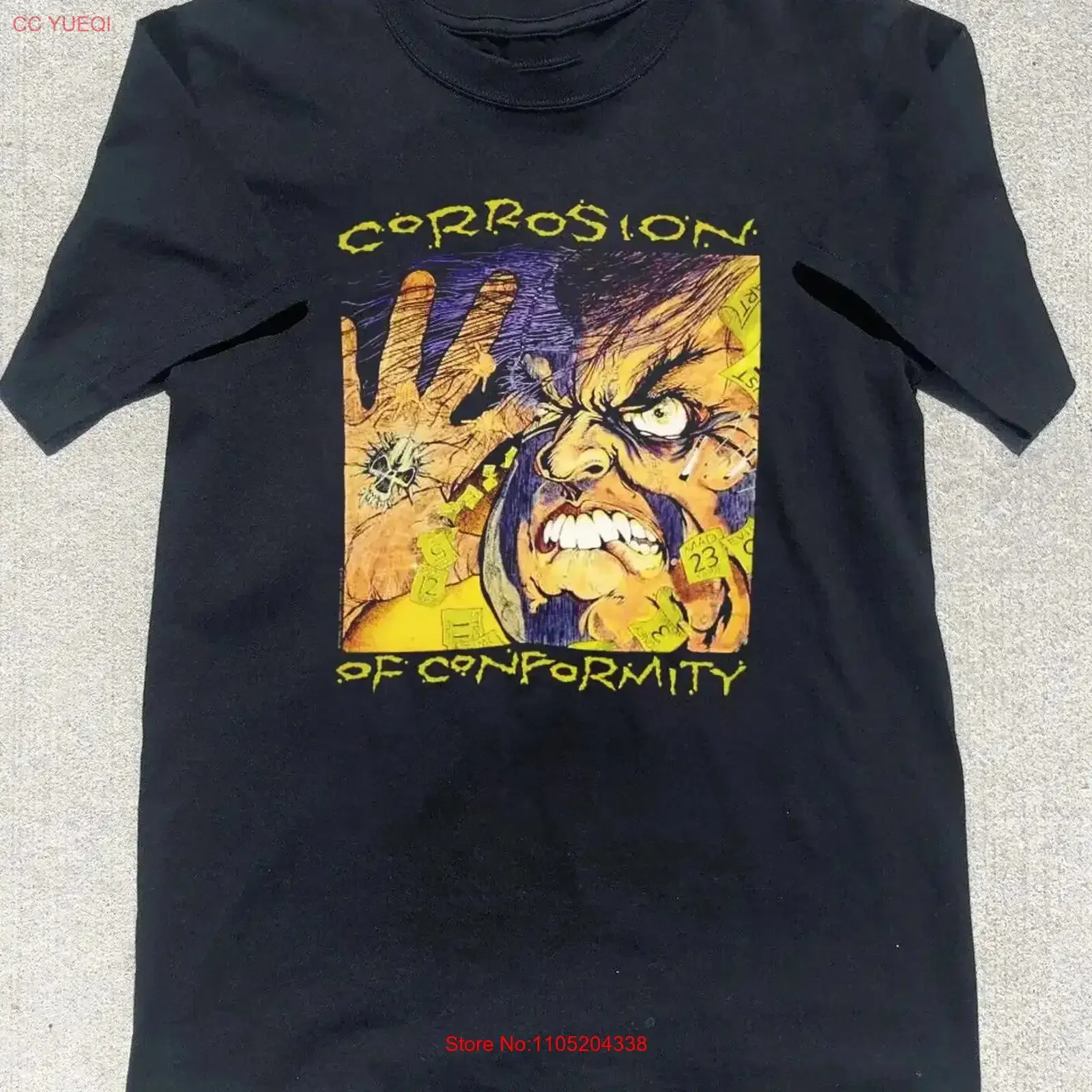 CORROSION OF CONFORMITY Band Black Full Size S 5Xl T Shirt vintage Washed fashion Breathable Casual Stretched designer clothes