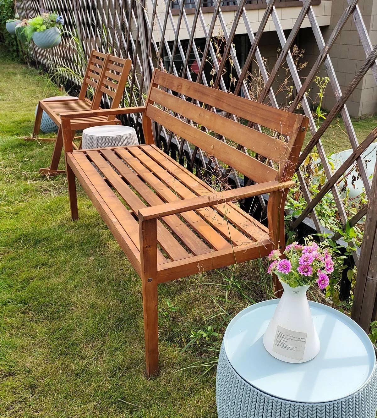 

Вьетнамская акация, парковая скамейка, двойной стул, парковый стул, современная деревянная уличная мебель из тикового дерева, садовая скамейка