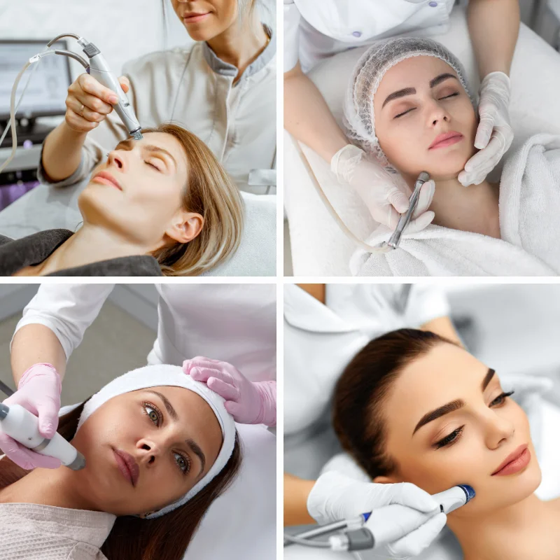 Facial Cleaning Machine for Salon Use: 15-in-1 Hydrodermabrasion, Diamond Peeling, Skin Whitening, Wrinkle Removal,Water Peeling