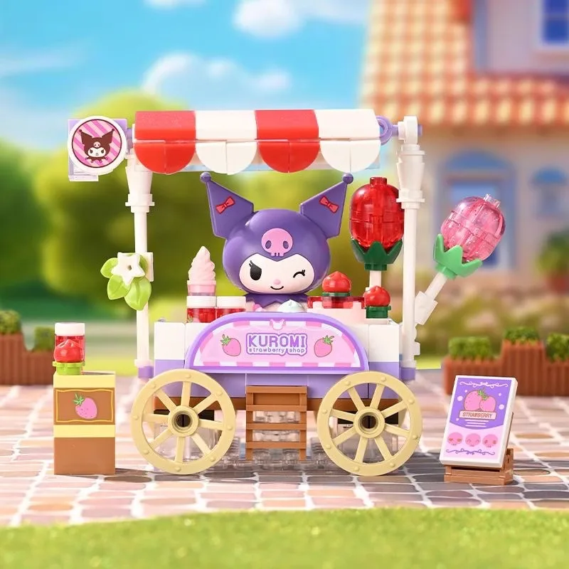 Blocs de construction Keeppley Sanrio Kuromi Hello Kitty Cinnamoroll Pochacco My Melody Modèle 3D Mini briques Jouet pour cadeau d'anniversaire