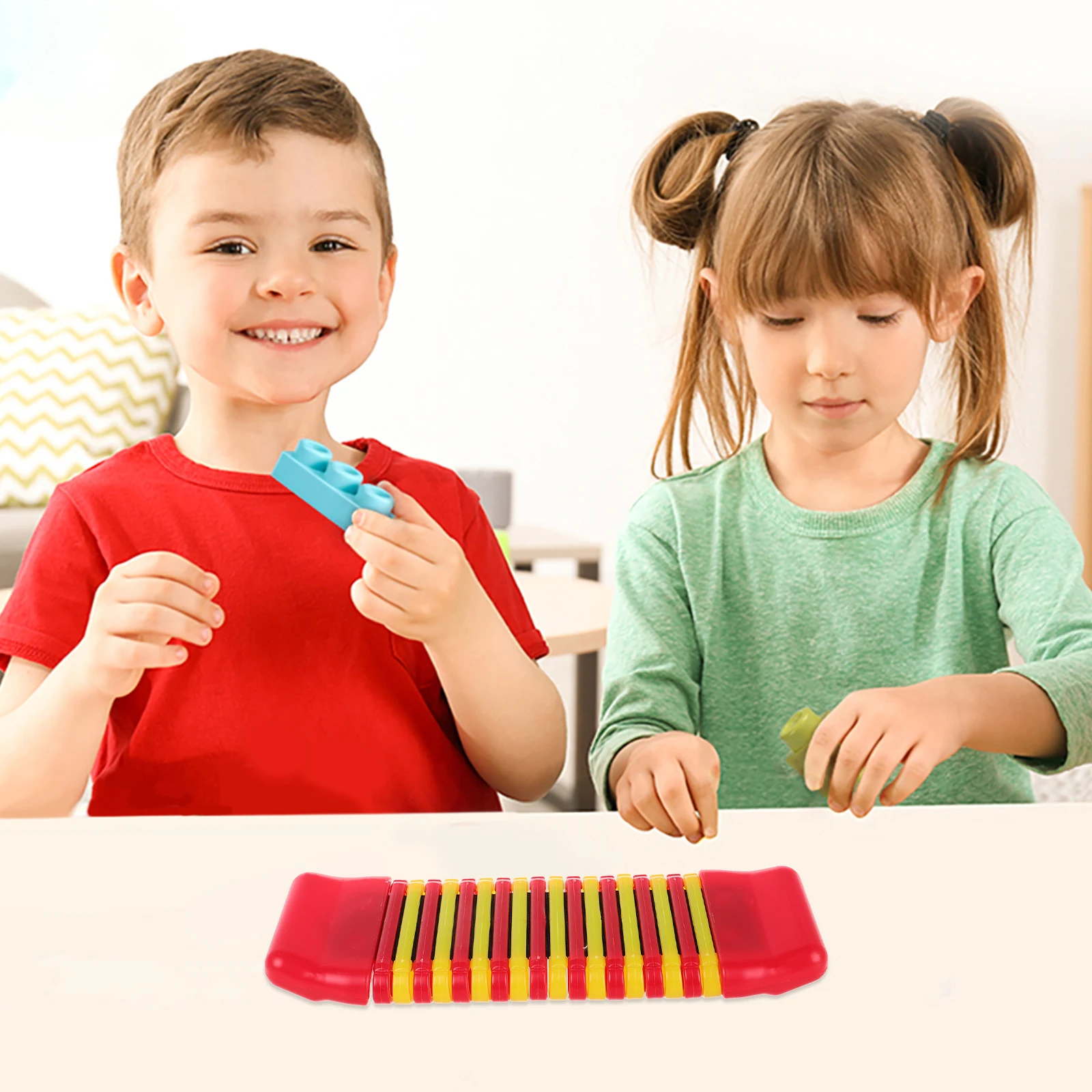 

1pcs Red Plastic Kokiriko Clapper Hand Finger Castanets Musical Instrument For Kids Rhythm Beginner Percussion Tool Orff