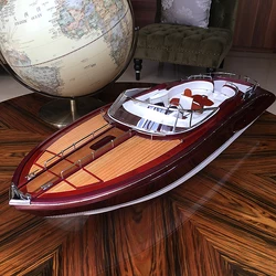 Fosley 1:10 Riva Rama Replica L90 Limited High-end Wood Resin Alloy Simulation Static Yacht Model Gift