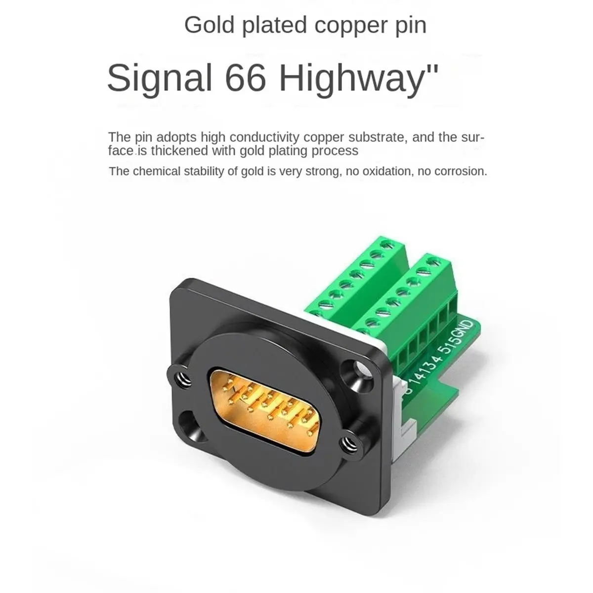 D-Type VGA Solderless Connector 15Pin Hardware Panel Module RS232/485 Serial Port Socket PLC Communication Adapter A