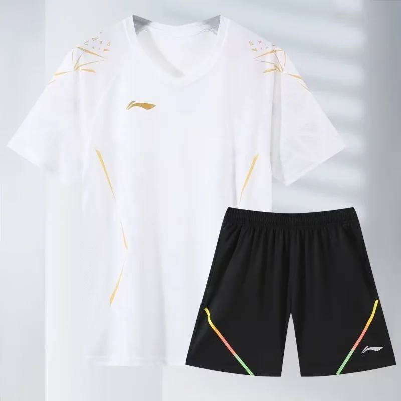 New Badminton Table Tennis Sportswear Short-sleeved Clothes Breathable Quick-drying Technology Sweat-absorbent T-shirt Tops