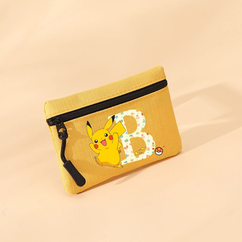 Pokemons Boy Coin Purse Cute Notes Mini Zipper Wallet Kids Cartoon Pikachu Portable Money Storage Cards Bag Collection Gift Bags - view 4