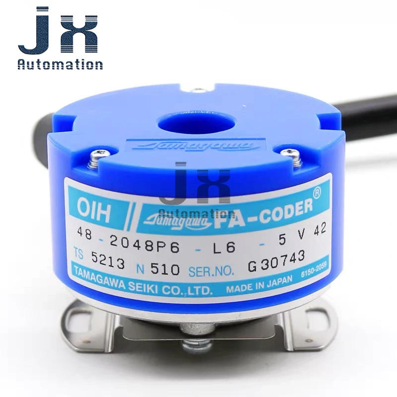 Encoder Lift Inkremental Tamagawa Asli OIH48-2048P6-L6-5V TS5213N510 untuk Encoder Pengukuran Sudut dan Kecepatan Lift
