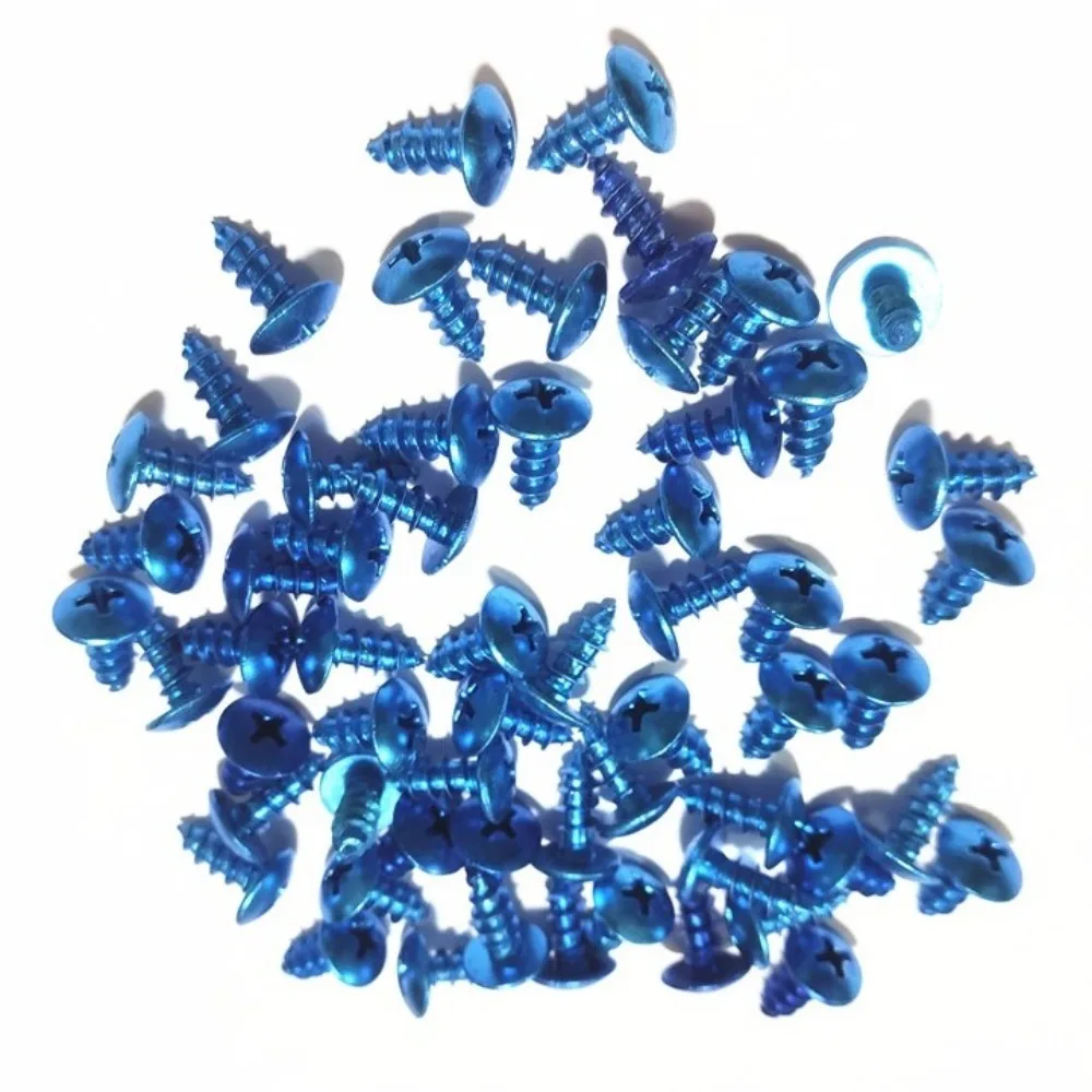 30PCS M5x16 Self-Tapping Screws Colorful Universal Motorcycle Screws Aluminum Alloy Motorbike Fairing Screws