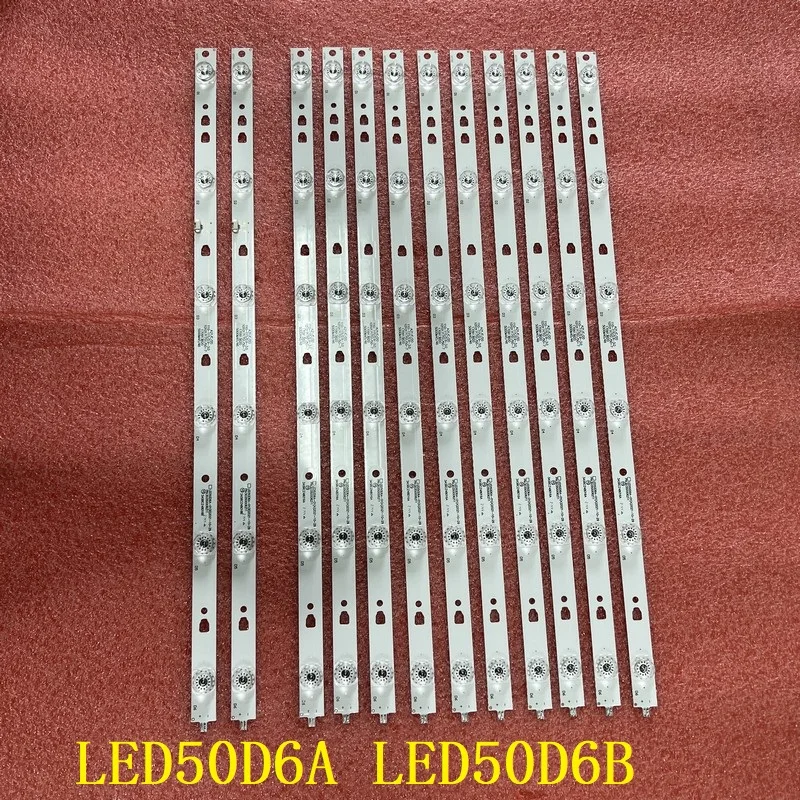 

12pcs/set LED Backlight bar For LE50A7100A LS50AL88A72 LED50D6A LED50D6B-01(A) 30350006211 LED50D6-ZC14AG-03