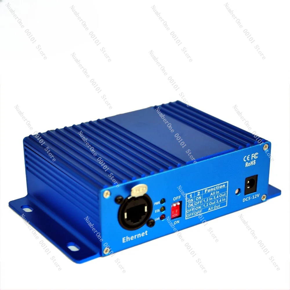 TP-D1 4 Port DMX512 Bidirectional Network Signal Transmitter Controller 4 Channel Output 3 Core Stage Lighting Adapter