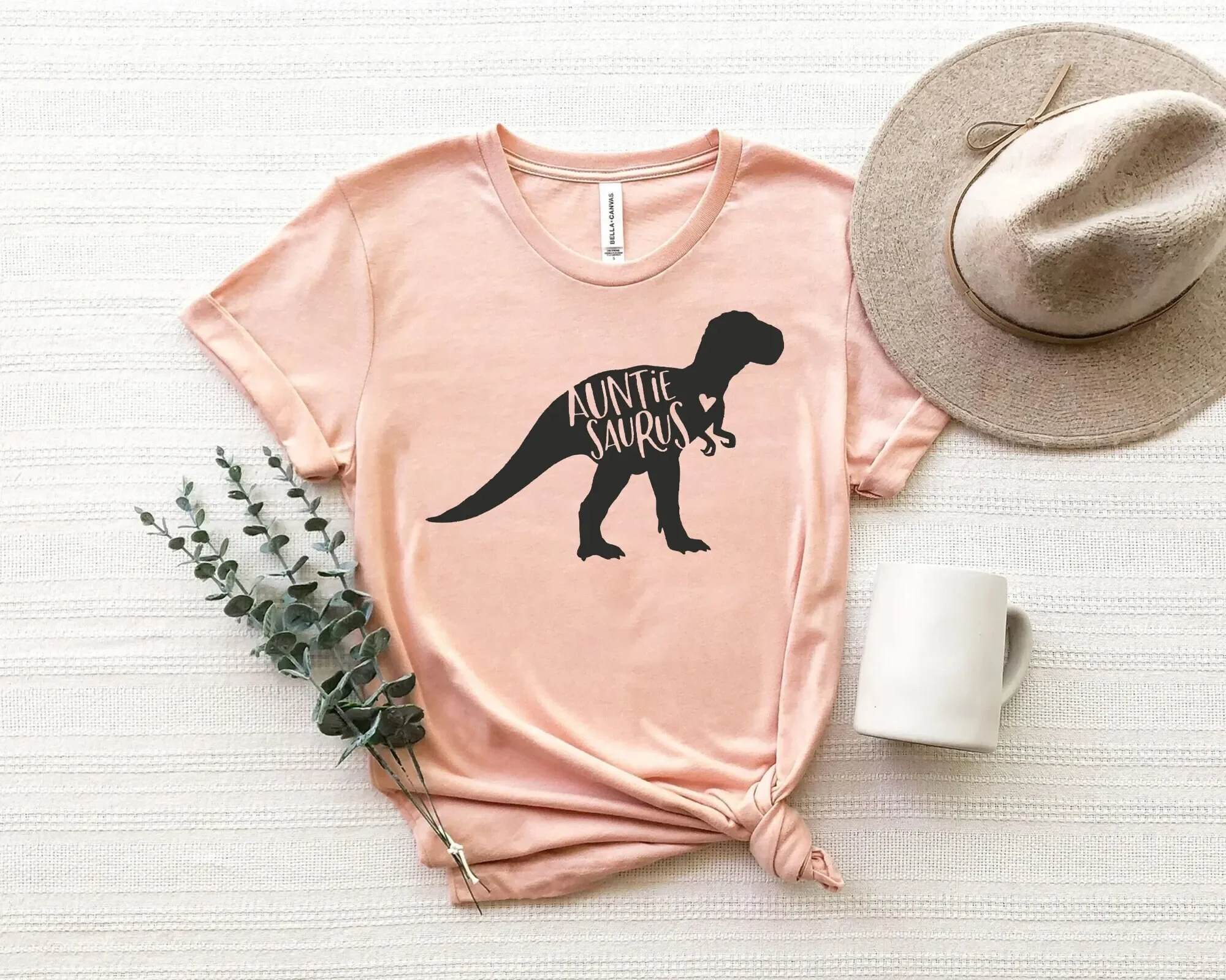 Auntiesaurus T Shirt Dinosaur Aunt Auntie Mothers Day For New Saurus