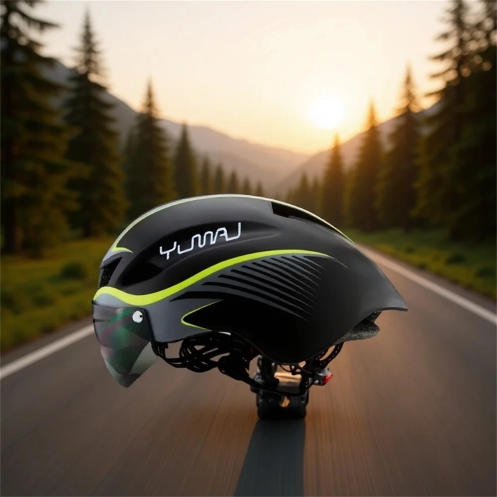 Brandneuer YUMAJ WINGER II Aero-Rennradhelm zum Radfahren mit Magnetbrille TT Rennrad-Sicherheitshelm YM-16 – Detail 7