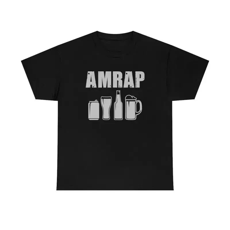 Amrap Drinking Funny Beer Wine Spirits T Shirt