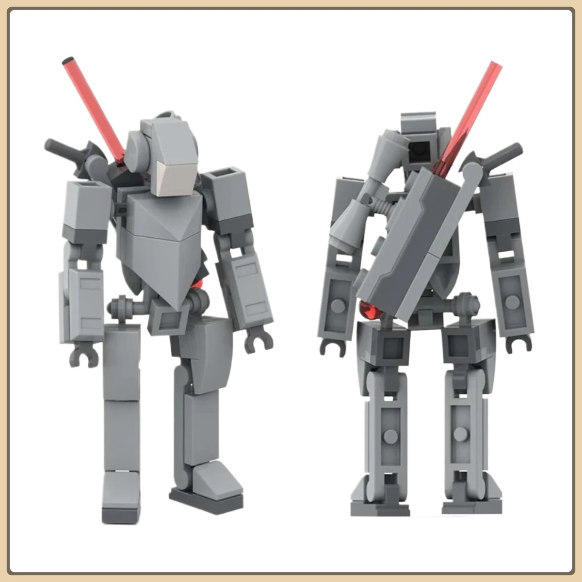 

Creative Mini Samurai Robot Building Blocks MOC Mech Warrior Model Children's Puzzle Assembly Toy Adult Collection Birthday Gift