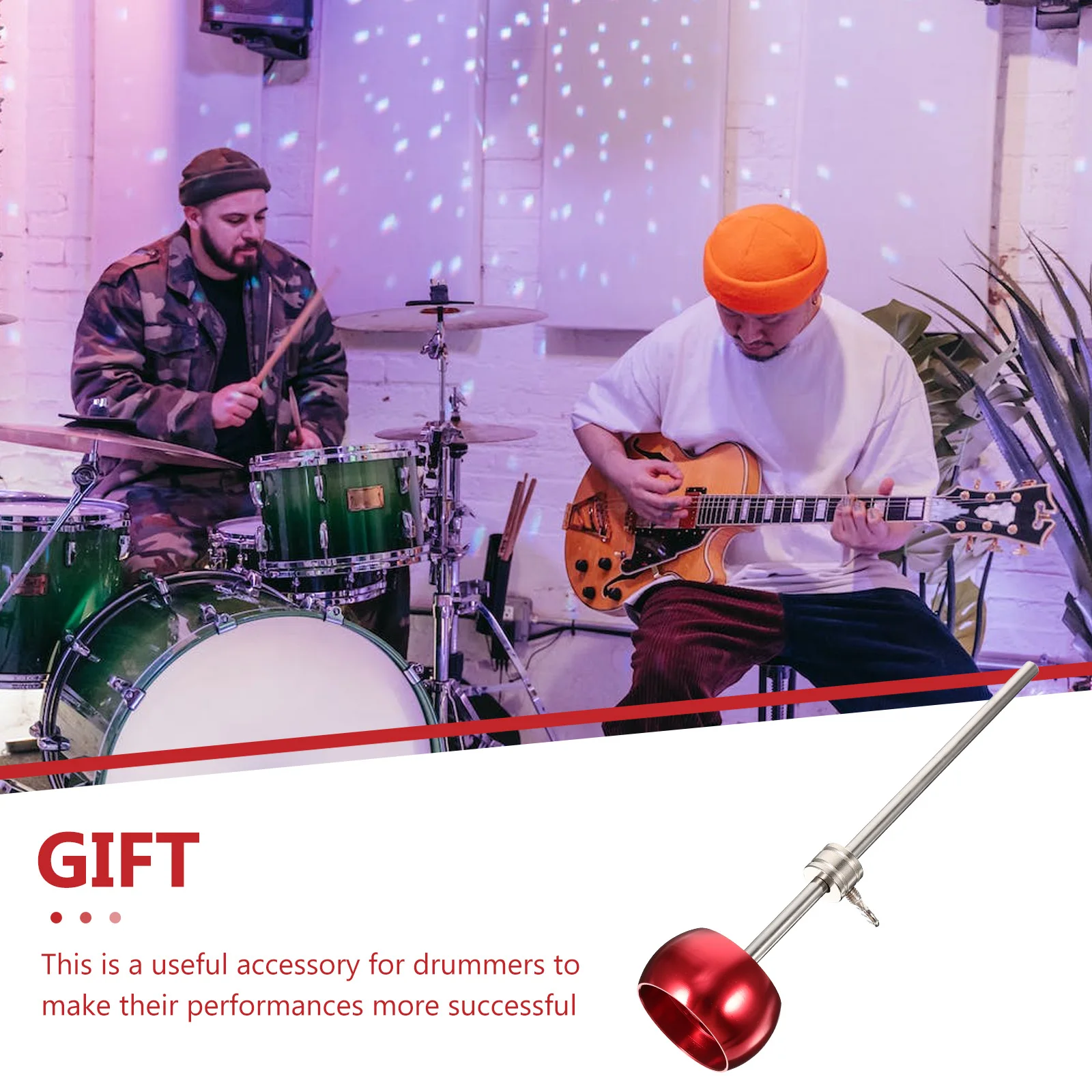

Adjustable Aluminium Alloy Drum Pedal Hammer Steel Handle Fast Response Jazz Drum Foot Pedal Parts Instrument Accessories