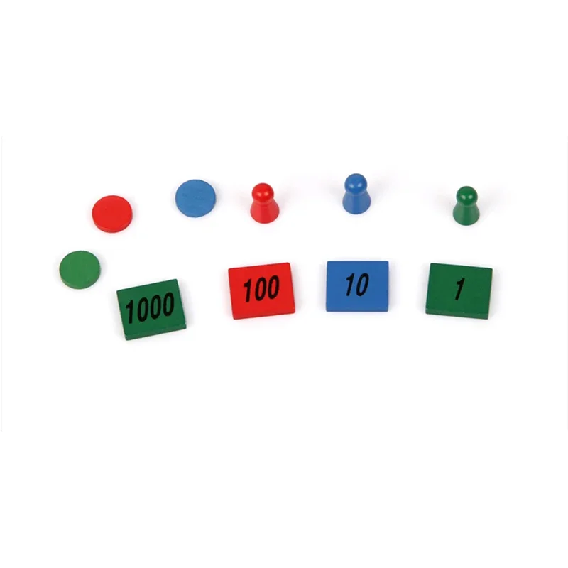Novo profissional montessori carimbo de madeira material do jogo crianças contagem aprendizagem e matemática crianças brinquedo de madeira para crianças presente