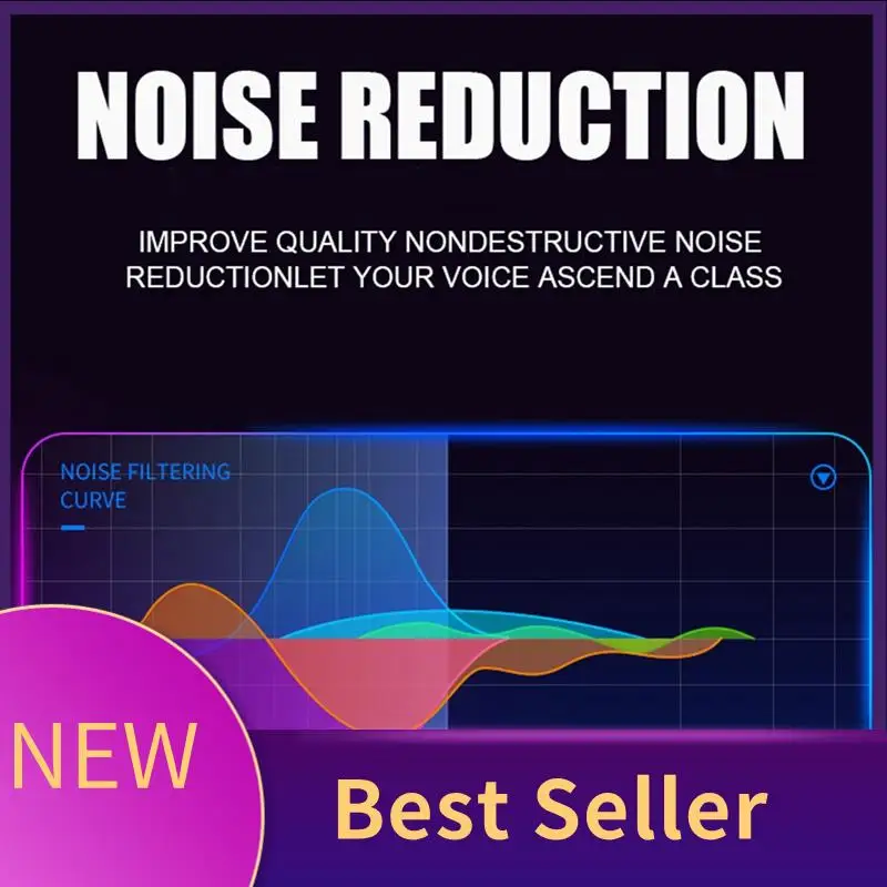 HFES A2 بطاقة الصوت الحية المحمولة بلوتوث كارت الصوت مهنة قابل للتعديل حجم الصوت لتسجيل الموسيقى كاريوكي الغناء