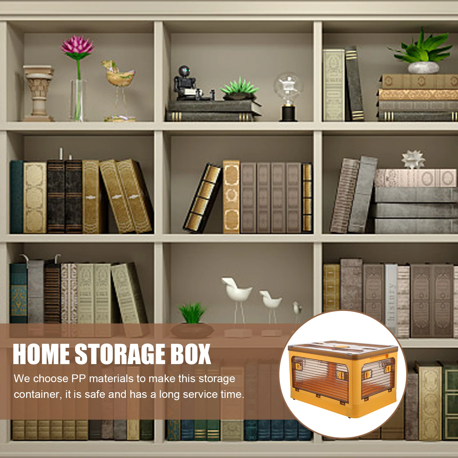 

Portable Foldable Storage Box Plastic Organizer Stackable Desktop Home Office Storage Case with Lid Rolling Organizer