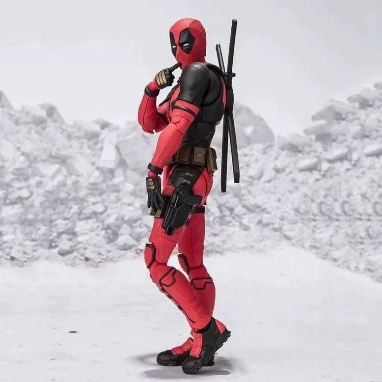 Bandai SHF Deadpool and Wolverine 2024 Movie Version Deadpool Little Guys Can Do It