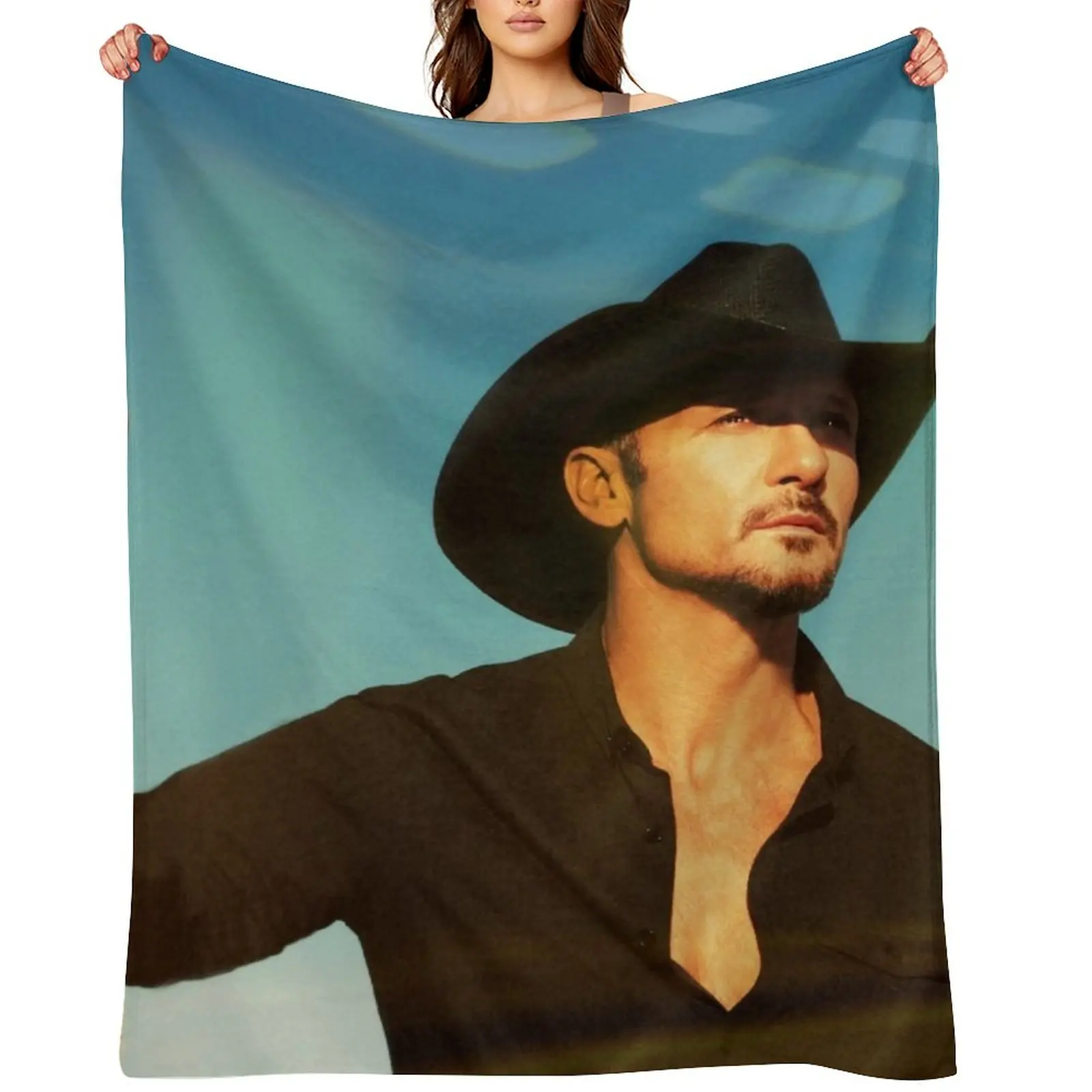 Tim Mcgraw Long Think About Throw Blanket Sofa Throw warm for winter Bed Plush wednesday Soft Blankets