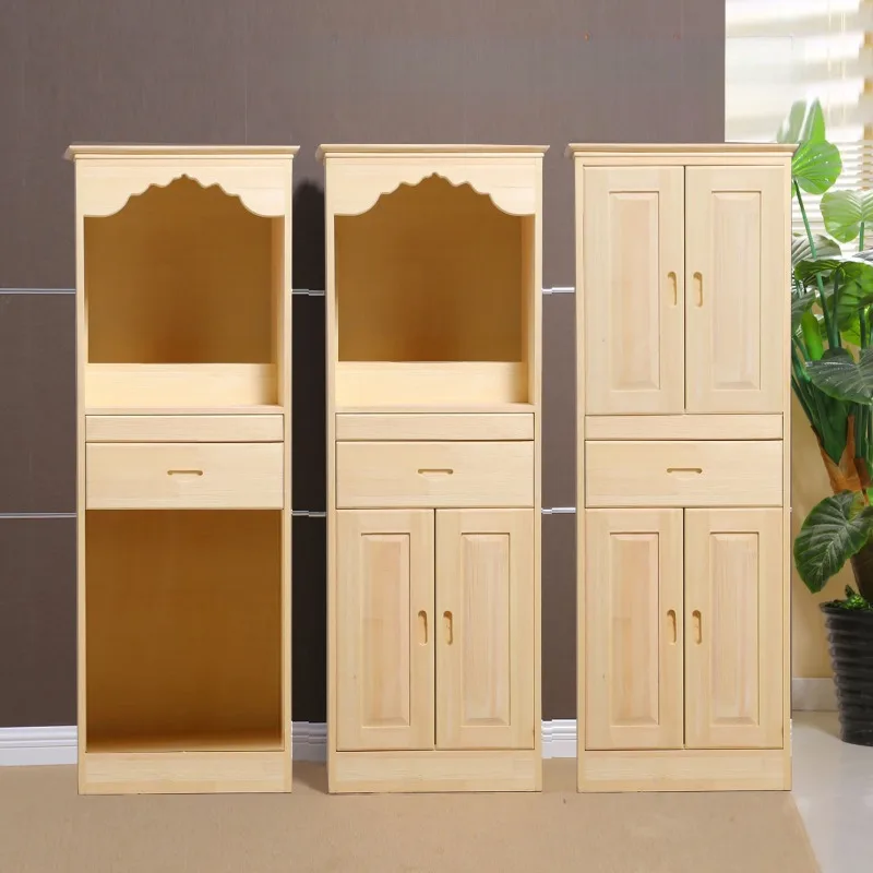 Buddhist shrine cabinet with door, statue of Guan Gong, god of wealth, shrine, Guanyin Bodhisattva