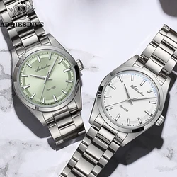 Reloj de pareja ADDIESDIVE de lujo de acero inoxidable 10Bar resistente al agua reloj de cuarzo luminoso moda 36mm relojes para hombres y mujeres