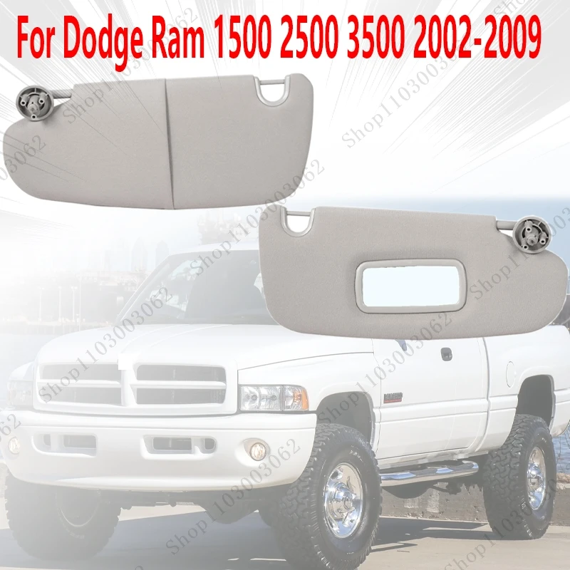 

Солнцезащитный козырек 1CT11TL2AA 1CT18TL2AA для Dodge Ram 1500 2500 3500 2002-2009, украшение интерьера автомобиля, солнцезащитный козырек с косметическим зеркалом
