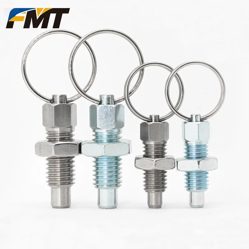 10pcs Pull Ring Indexing Plungers Knob M6 M8 M12 M16 Spring Plungers with Nut for Moulds