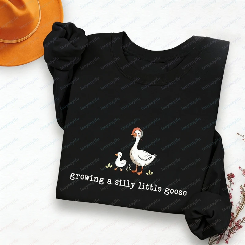 

Pregnancy Announcement Sweatshirt Growing A Silly Little Goose Cute Pregnancy Shirt Expecting Mom Gift Pregnancy Reveal Tops