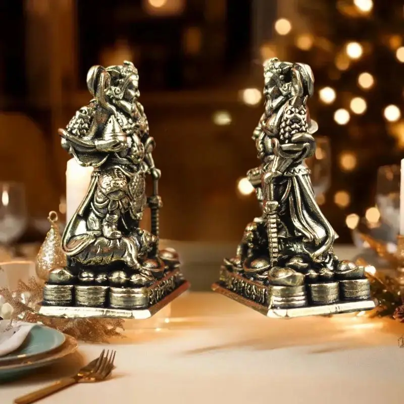 Bronze Desktop Ornament Of The Protector Statue God Of Wealth And Prosperity Figurine Home Office Decor