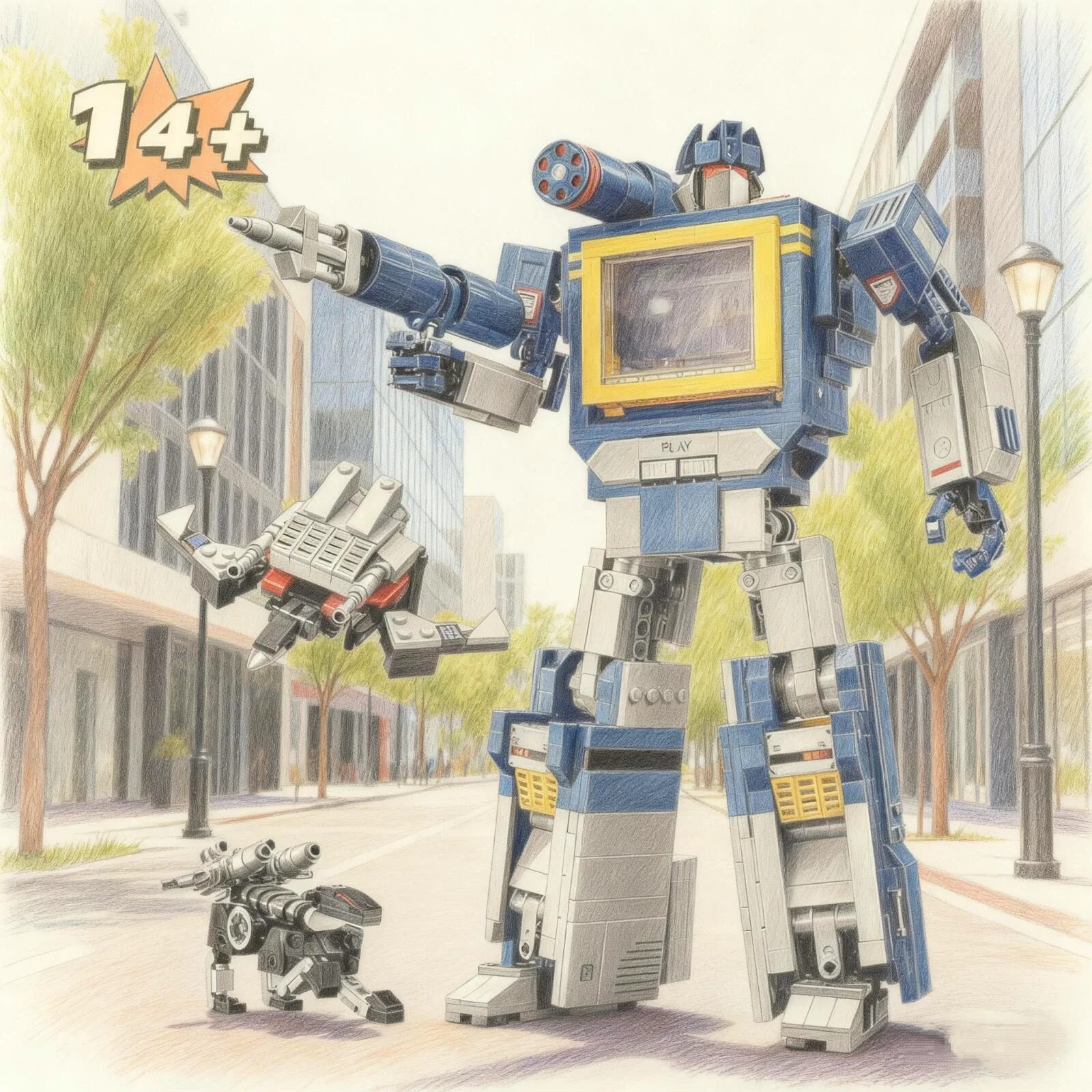 

1505 шт. Transform G1 Decepticons рекордер синий грузовик робот Soundwave 10358 строительные блоки модель игрушки подарки на день рождения и Рождество