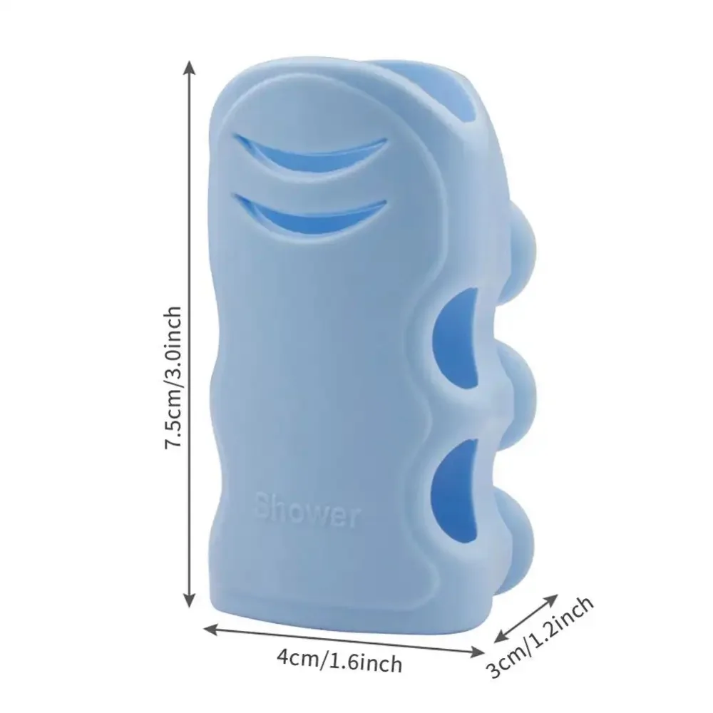 1pc Movable Shower Head Holder with Suction Cup Adjustable Reusable Silicone Punch-free Shower Holder Bathroom Hooks Accessories