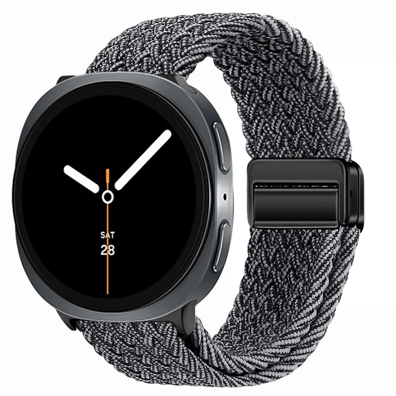 Geflochtenes Solo-Loop-Armband für Samsung Galaxy Watch 8 40/44mm Zubehör Nylon-Armband Correa Galaxy Watch 8 Classic Band 46mm – Detail 24