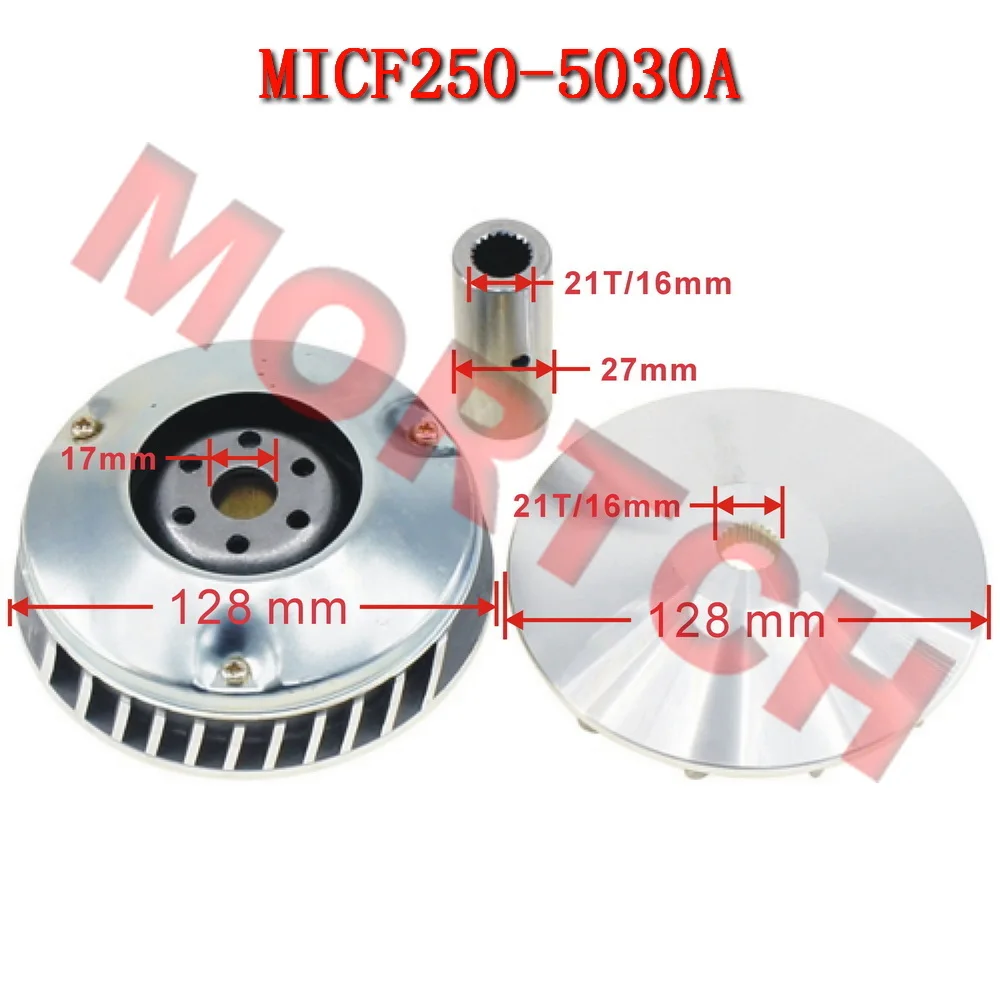 Juego de Variador Completo 250-5030A para CF250 Honda CN250 Helix, Kit de Diámetro Exterior de 128 mm