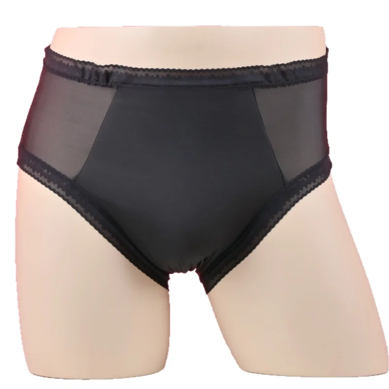 Women Sexy Panties Mesh See Through Lingerie Ice Silk Thin Mulberry Silk Underwear Quick-Drying Nude Feel Elastic Briefs