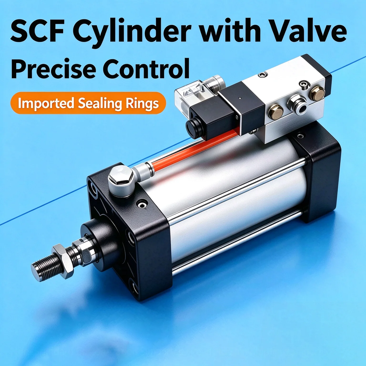 Cylinder/Bore/50mm/Stroke/25-1000mm/Air/Cylinders/Set/Without/Magnetic/SCF/Standard/Series/Solenoid/Valve/Integrated/Pneumatic