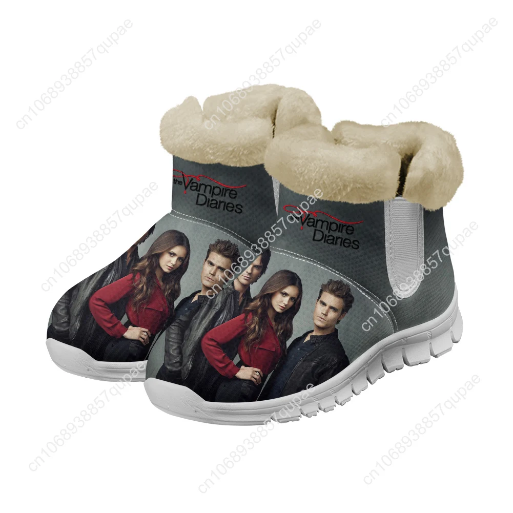 The Vampire Diaries Snow Boots Damon Salvatore Mens Women Shoes Keep Warm High Quality Casual Lightweight Couple Custom Sneakers