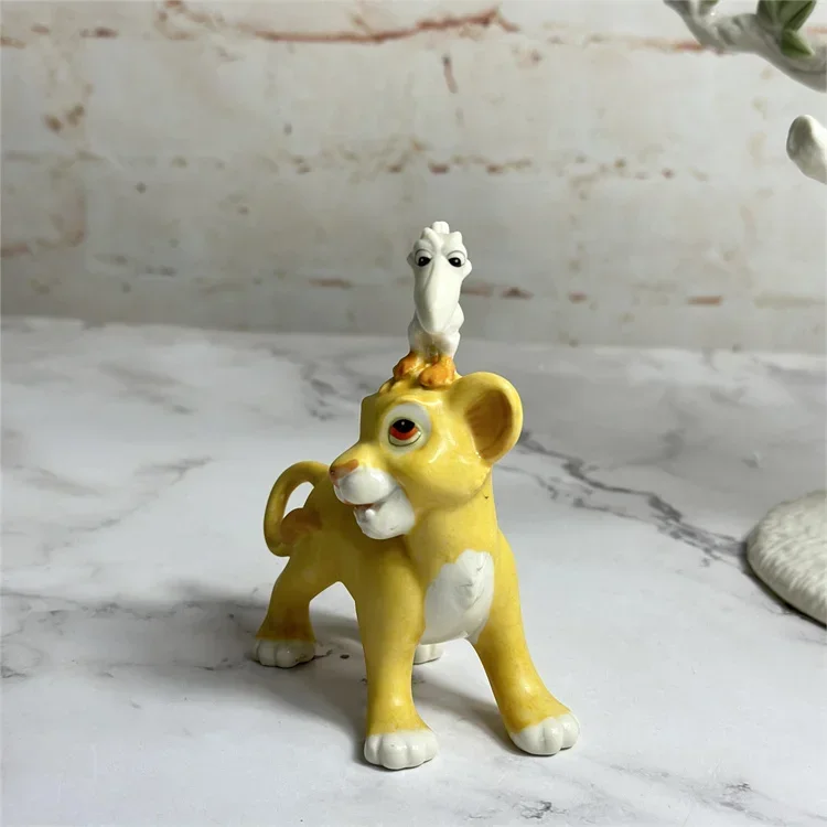 Ceramic Crafts Lenox painted Lion and Bird Figurines Home Fun Ornaments Animal Pendants Desktop Decoration Birthday Gifts