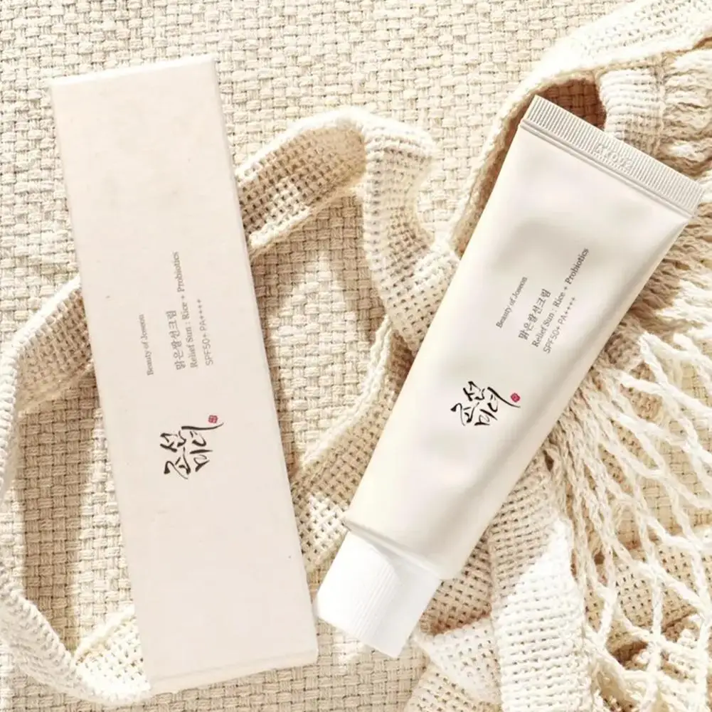 2 قطعة SPF50 + واقية من الشمس الكورية الأرز البروبيوتيك الشمسية مانع كريم تبييض البشرة المضادة للأشعة فوق البنفسجية كتلة الشمس ترطيب غسول الشمس