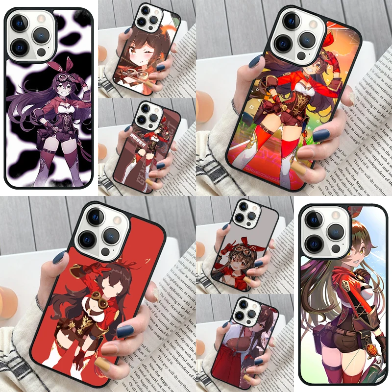 Amber genshin impact Phone Case Cover for iPhone 16 12 mini 11 13 14 15 Pro Max SE 2020 for Apple 7 8 Plus Coque