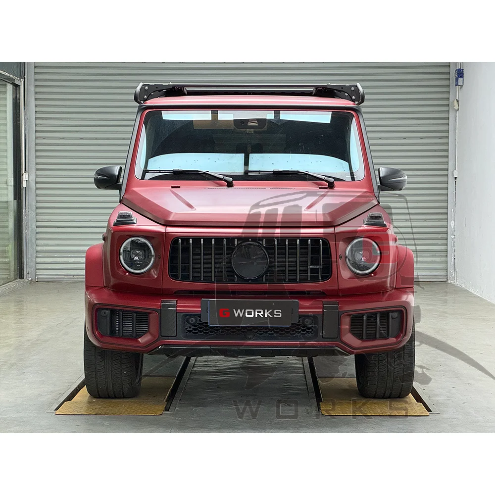 W463A W464 G500 Upgrade to G Class W465 G63 Body Kit 1vs1 Size Front Bumper Grille Over Fender Rear Lip Car Bumpers Auto Parts